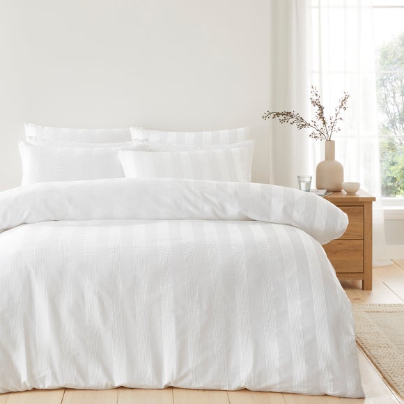 Dixon Waffle 100% Cotton Duvet Cover & Pillowcase Set