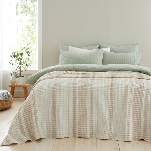 View Hayden Waffle 100 Cotton Throw Blanket View Hayden Waffle 100 Cotton Throw Blanket