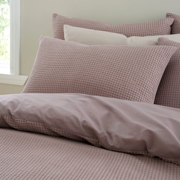 Ashton Cotton Waffle 100% Cotton Standard Pillowcase Pair