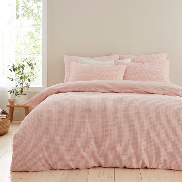 View Ashton Waffle 100 Cotton Duvet Cover & Pillowcase Set View Ashton Waffle 100 Cotton Duvet Cover & Pillowcase Set