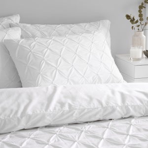 Aster Pintuck 100 Cotton Standard Pillowcase Pair