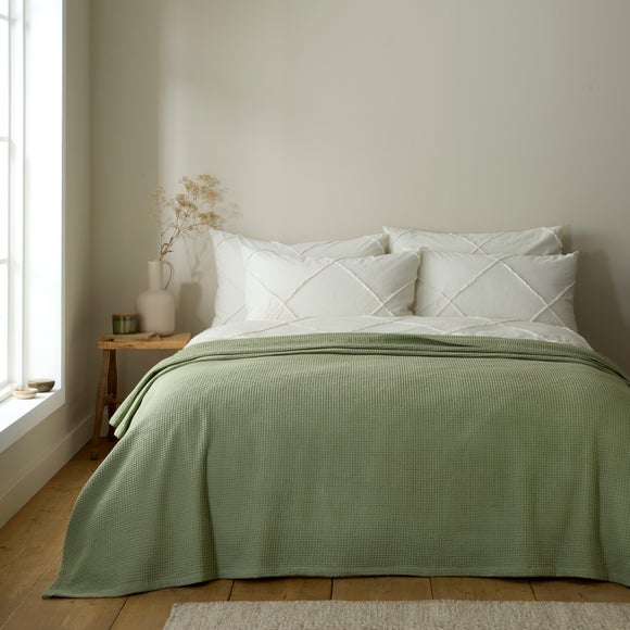 Otis Waffle 100% Cotton Throw Blanket
