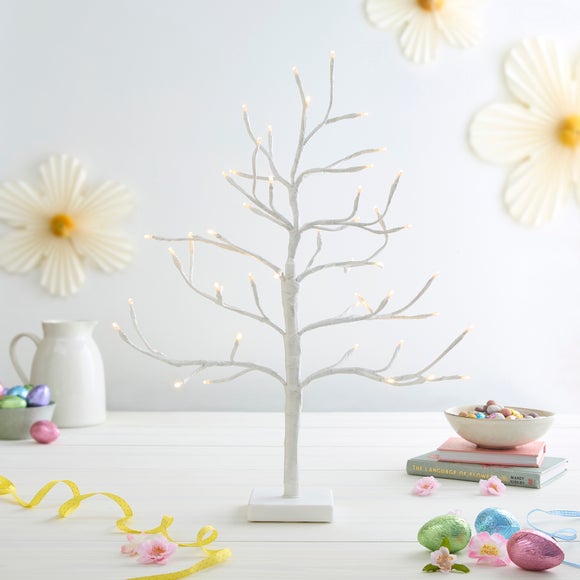 2ft LED White Twig Tree