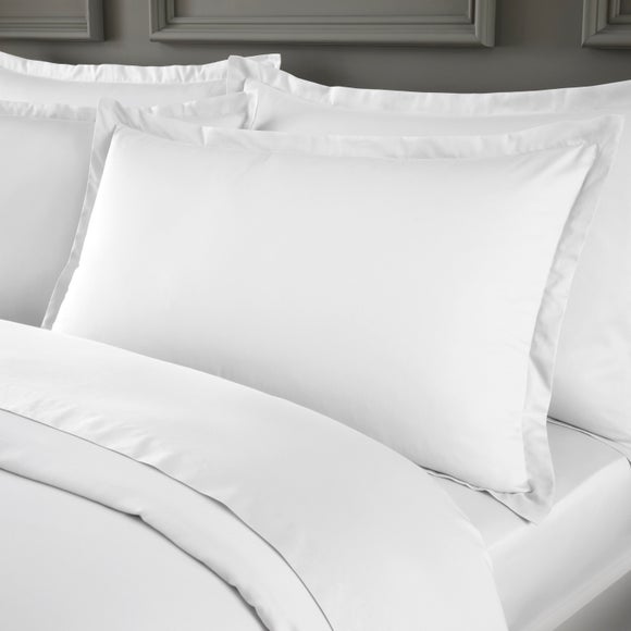 Hotel Cotton Sateen Grip 400 Thread Count Oxford Pillowcase Pair