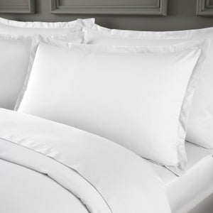 Hotel Cotton Sateen 400 Thread Count Oxford Pillowcase Pair