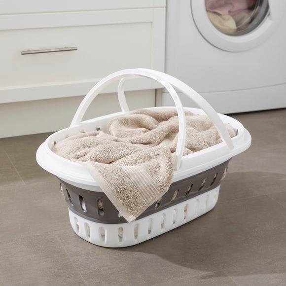 Collapsible Square Laundry Basket with Handles