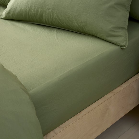 Soft Washed Cotton Fitted Sheet
