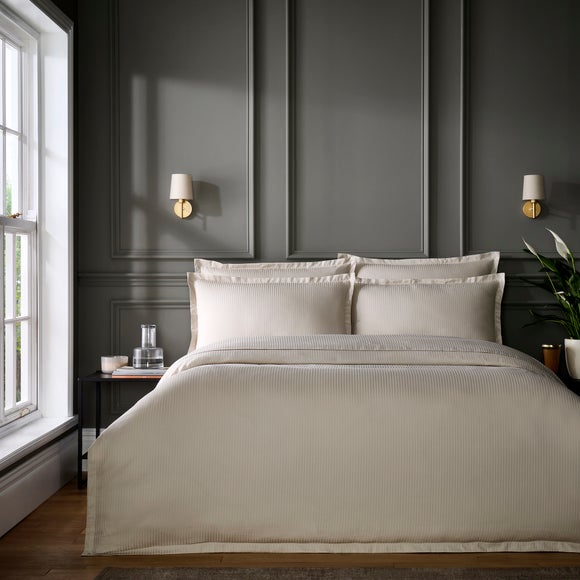 Hotel Cotton Stripe 400 Thread Count Duvet Cover & Pillowcase Set