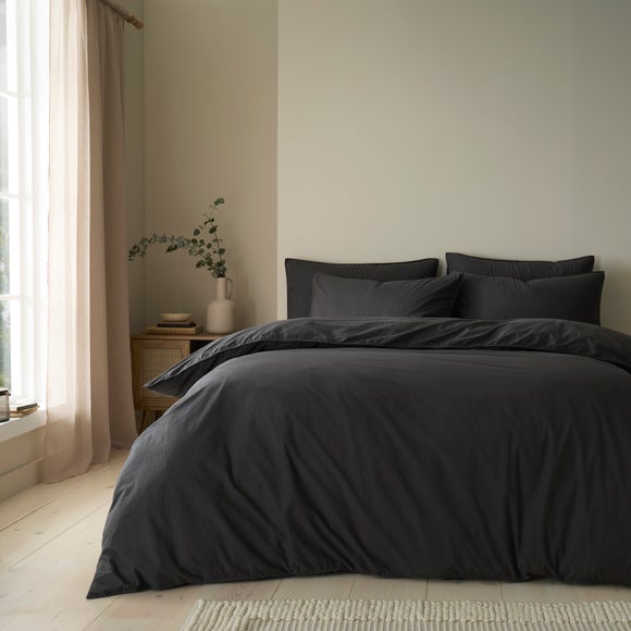 View Soft Washed Cotton Duvet Cover & Pillowcase Set View Soft Washed Cotton Duvet Cover & Pillowcase Set