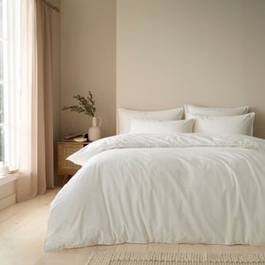 Soft Washed Cotton Duvet Cover & Pillowcase Set