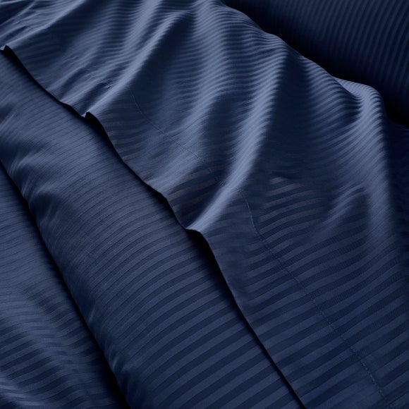 View Hotel Cotton Stripe 400 Thread Count Flat Sheet View Hotel Cotton Stripe 400 Thread Count Flat Sheet
