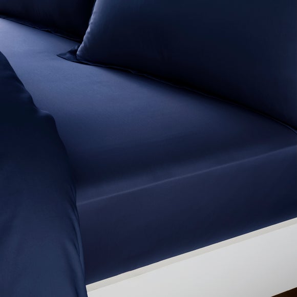 Hotel Cotton Sateen 400 Thread Count Grip Fitted Sheet