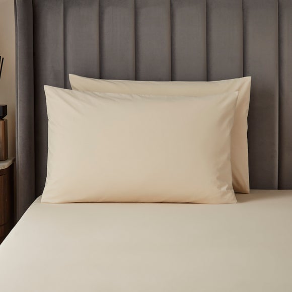 Click to view product details and reviews for Hotel 200 Thread Count 100 Peached Cotton Standard Pillowcase Pair.
