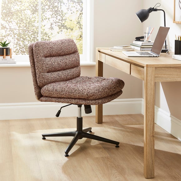 View Bertha Tonal Boucle Wide Criss Cross Office Chair View Bertha Tonal Boucle Wide Criss Cross Office Chair