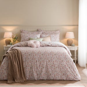Amora Ditsy 100 Cotton Duvet Cover & Pillowcase Set