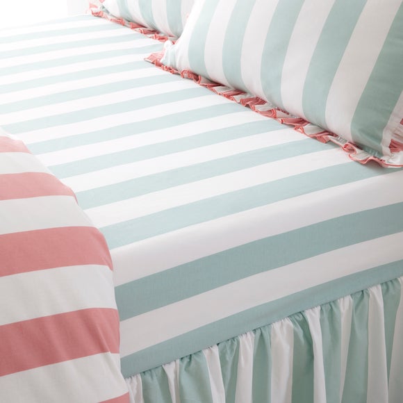 Emmy Stripe 100% Cotton Fitted Sheet