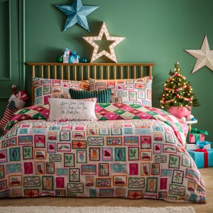 Furn. Dear Santa Duvet Cover And Pillowcase Set