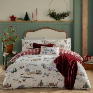 Furn. Cotswolds Christmas Duvet Cover And Pillowcase Set