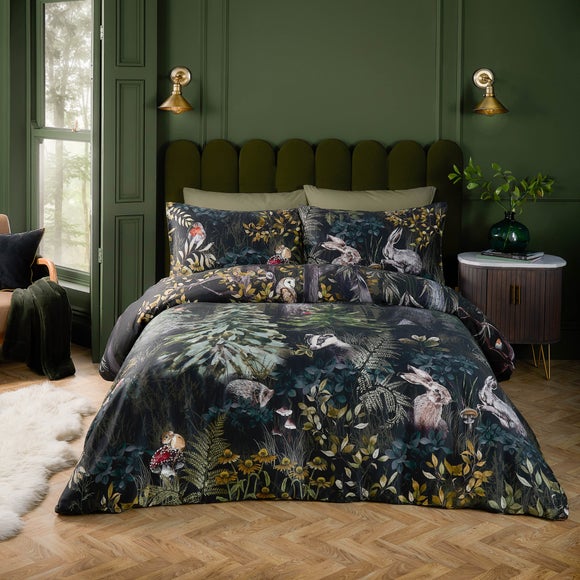 Riviera Sherwood Forest 100 Cotton Duvet Cover And Pillowcase Set