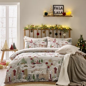 Furn. Joy To All Duvet Cover And Pillowcase Set