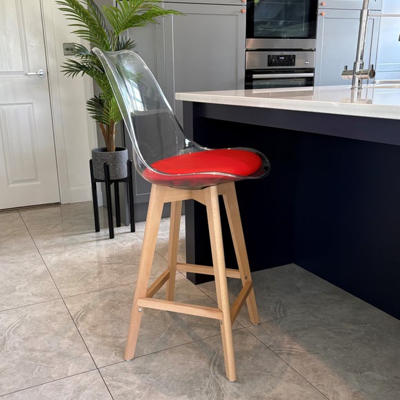 View Fusion Living Soho Clear Plastic Bar Stool View Fusion Living Soho Clear Plastic Bar Stool