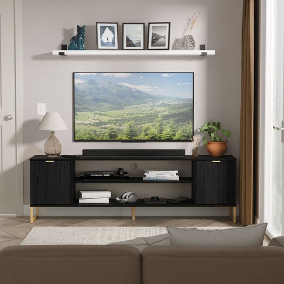 Harborne Extra Wide TV Unit for TVs up to 80"