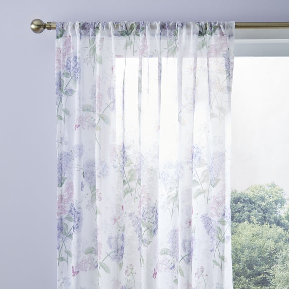 Wild Hydrangea Slot Top Voile Panel