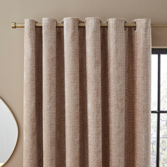 Cashton Chenille Heavyweight Eyelet Curtains