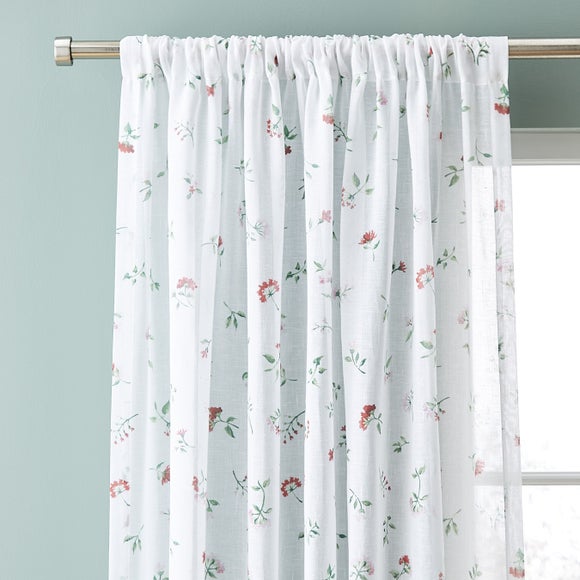 Margo Floral Slot Top Voile