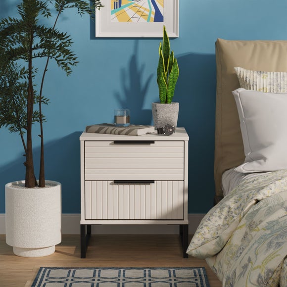 Harborne 2 Drawer Bedside Table