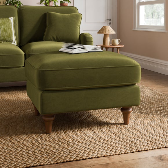 Beatrice II Velvet Footstool