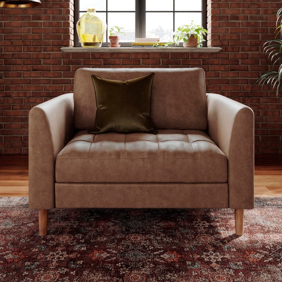 Max Soft Faux Leather Snuggle Chair