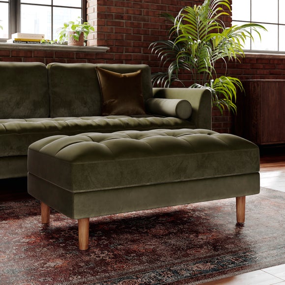 Max Velvet Storage Footstool