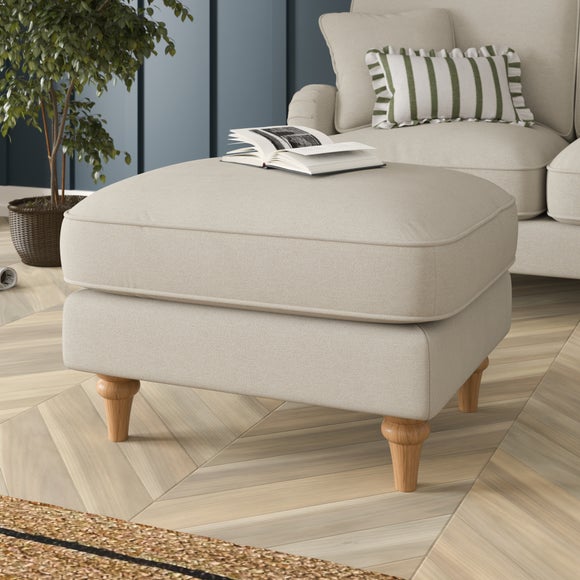 Beatrice II Luna Fabric Footstool