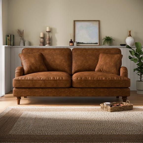 Click to view product details and reviews for Beatrice Ii Relaxed Faux Leather 3 Seater Sofa.