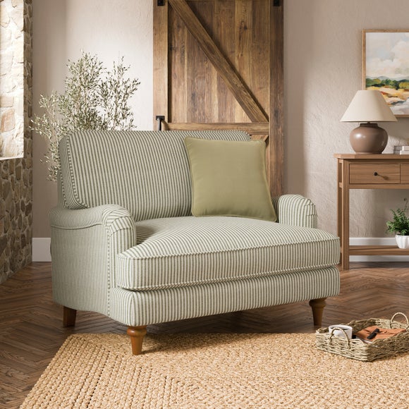 Click to view product details and reviews for Beatrice Ii Herringbone Stripe Snuggle Chair. Click to view product details and reviews for Beatrice Ii Herringbone Stripe Snuggle Chair.