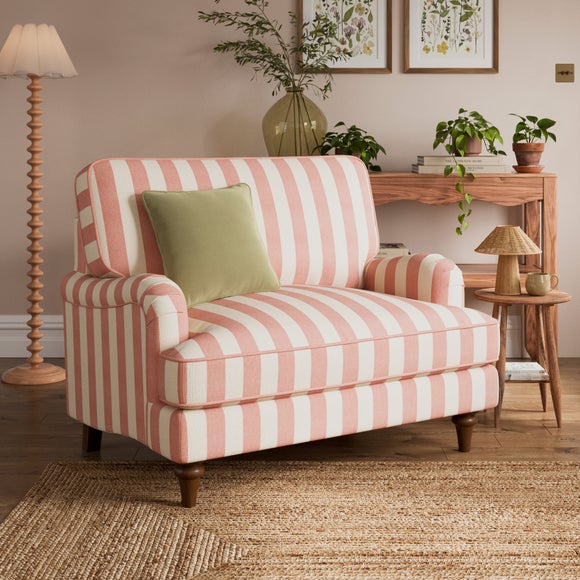 Click to view product details and reviews for Beatrice Ii Woven Stripe Snuggle Chair.