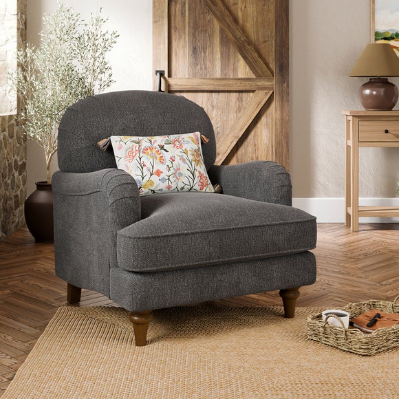 Beatrice II Soft Tonal Chenille Armchair