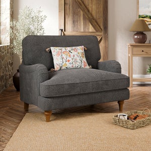 Beatrice Ii Soft Tonal Chenille Snuggle Chair