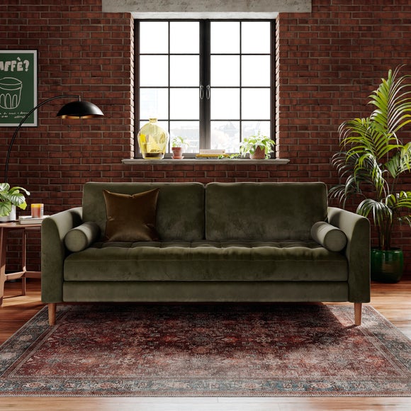 Max Velvet 3 Seater Sofa