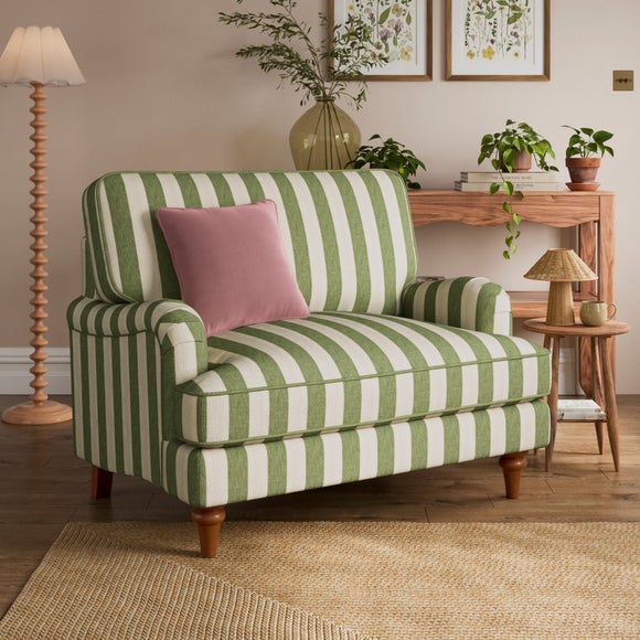 Beatrice II Woven Stripe Snuggle Chair