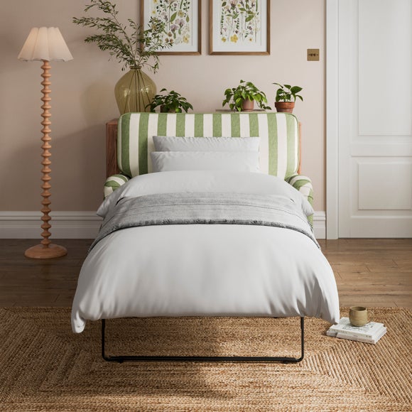 View Beatrice Ii Woven Stripe Single Snuggle Sofa Bed View Beatrice Ii Woven Stripe Single Snuggle Sofa Bed