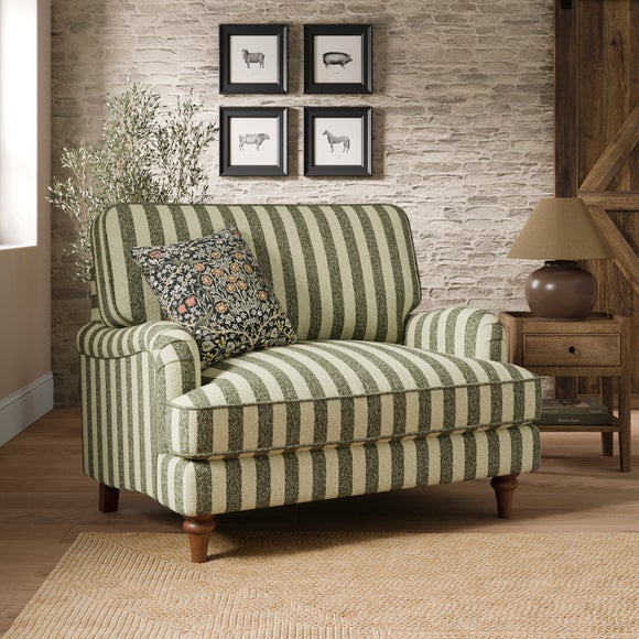 Beatrice II Striped Boucle Snuggle Chair