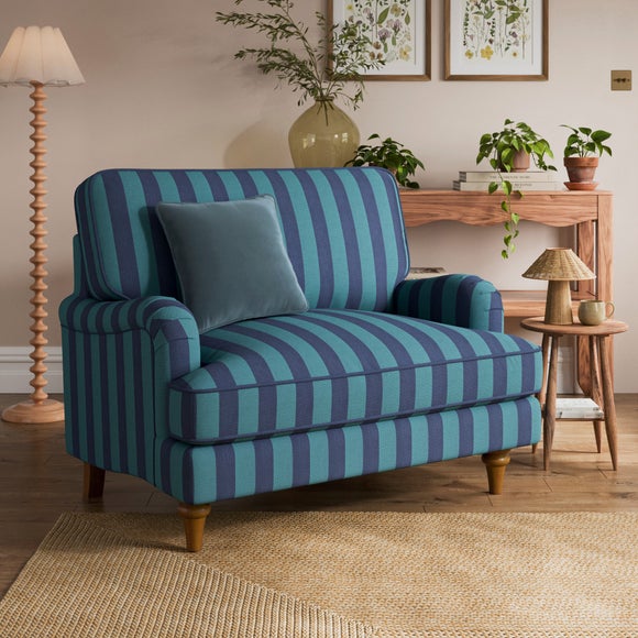 Beatrice II Woven Stripe Snuggle Chair