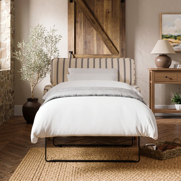 Click to view product details and reviews for Beatrice Ii Folkstone Stripe Single Snuggle Sofa Bed.
