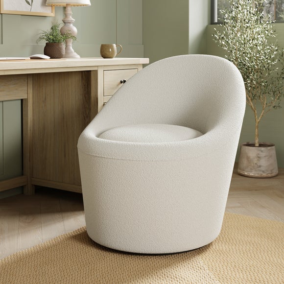 Click to view product details and reviews for Dion Boucle Storage Swivel Chair.