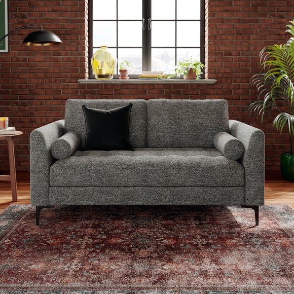Max Multi Yarn Boucle 2 Seater Sofa with Metal Legs