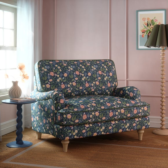 Click to view product details and reviews for Beatrice Ii Spring Flowers Fabric Snuggle Chair.