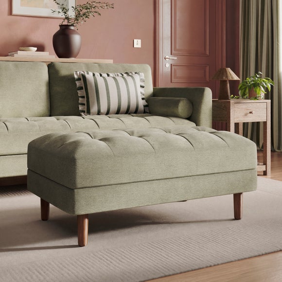 Max Soft Tonal Chenille Storage Footstool