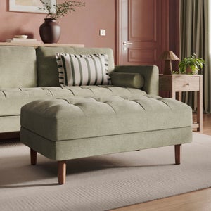 Max Soft Tonal Chenille Storage Footstool